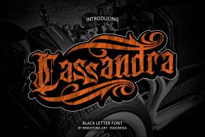 Cassandra – Tattoo Blackletter