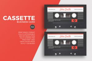 Cassette Business Card Template