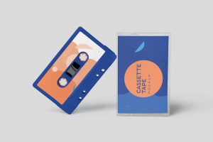 Cassette Tape with cover Mockups