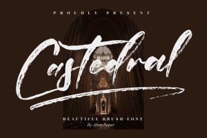 Castedral Brush Font
