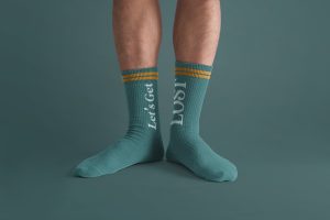 Casual Stretch Socks Mockup