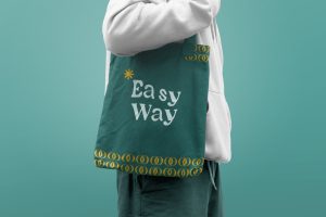 Casual Tote Bag Apparel Mockup