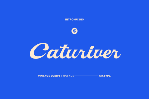 Caturiver – Vintage Script Font