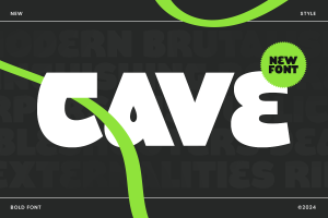 Cave – Bold Font