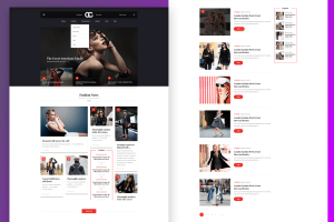 CC – Fashion & Magazine PSD Template