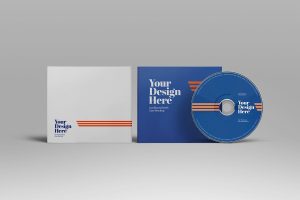 CD Cardboard Jewel Case Mockup