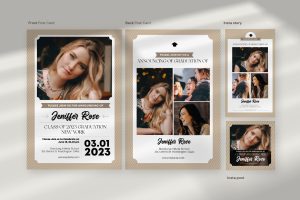 Cd Graduation Announcement Post Card