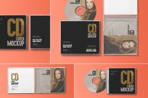 CD Label & Case Mockups