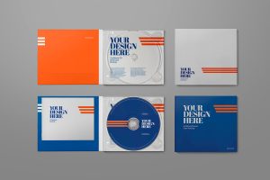 CD Mockup Cardboard Jewel Case