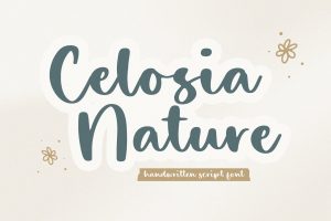 Celosia Nature –  Handwritten  Font TT