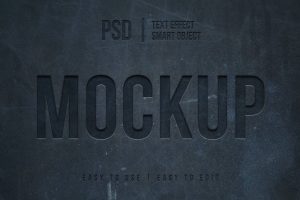 Cement Wall Texture Text Effect Mockup