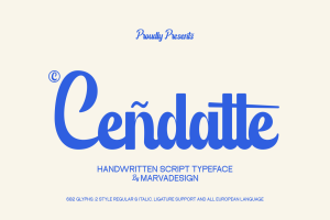 Cendatte – Script Font