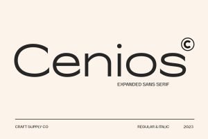 Cenios – Expanded Sans Serif