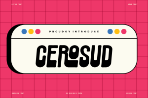 Cerosud – Retro & Groovy Font