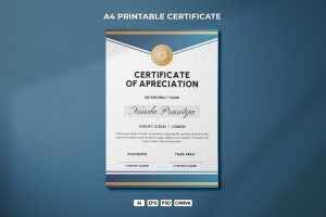 Certificate of Appreciation – Modern Style