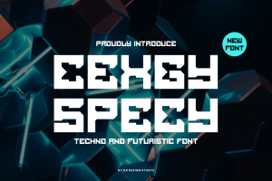 Cexgy Specy – Tech & Digital Font