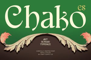 Chako – Art Nouveau Font