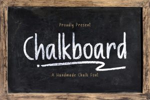 Chalk Board – A Handmade Chalk Font