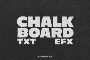 Chalk Board Text and Logo Effect