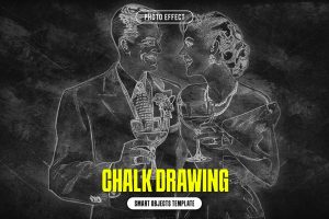 Chalk Drawing Photo Effect