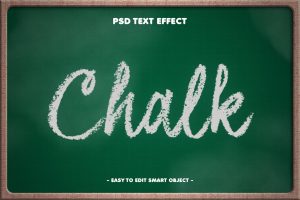 Chalk Lettering PSD Layer Style Text Effect