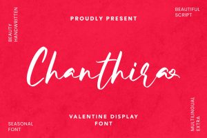 Chanthira – Valentine Display Font