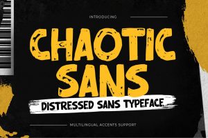 Chaotic Sans – Distressed Display Sans