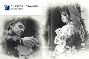 Charcoal Drawing Photo Effect