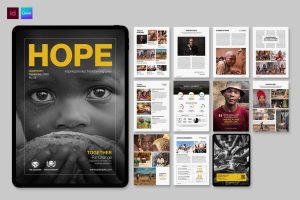 Charity Ebook & Digital Magazine Template