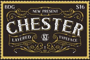 Chester – Layered Font Family