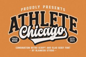 Chicago Athlete a Retro Sporty Font