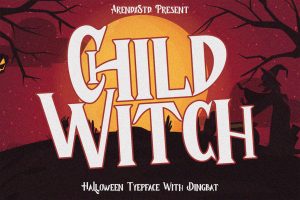 Child Witch – Halloween Typeface