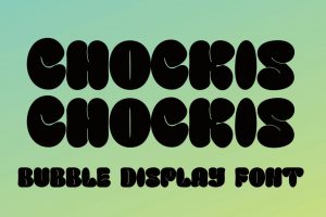 Chockis – Bubble Display Font