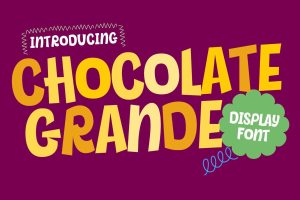 Chocolate Grande – Playful Display Font
