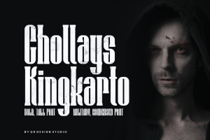 Chollays Kingkarto – Tall & Military Font