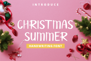 Christmas  Summer Font