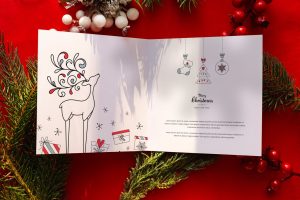 Christmas Card Mockup Folded