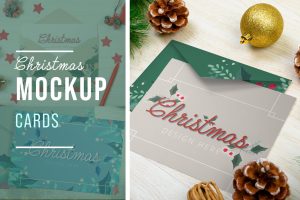 Christmas Cards Mockup