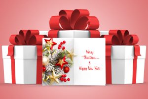Christmas Greeting Card Mockup