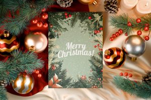 Christmas Greeting Card Mockup