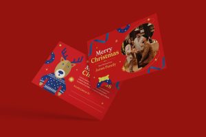 Christmas Greeting Card Template