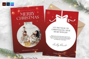 Christmas Greetings Card Template