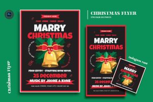Christmas Greetings Day Flyer Template