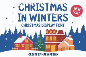 Christmas In Winter – A Modern Christmas Font