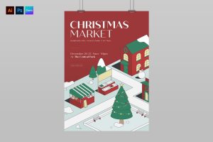 Christmas Market Poster Template