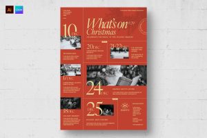 Christmas What&apos;s On Event Poster Template