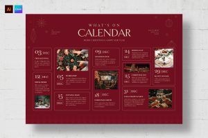 Christmas What’s On Template