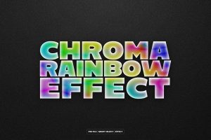 Chroma Rainbow Text and Logo Effect