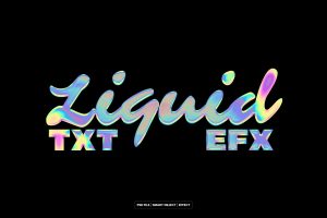 Chrome Liquid Text & Logo Effect