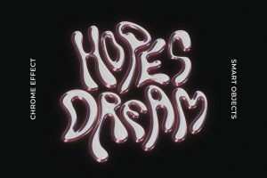 Chrome Liquid Text & Logo Effect